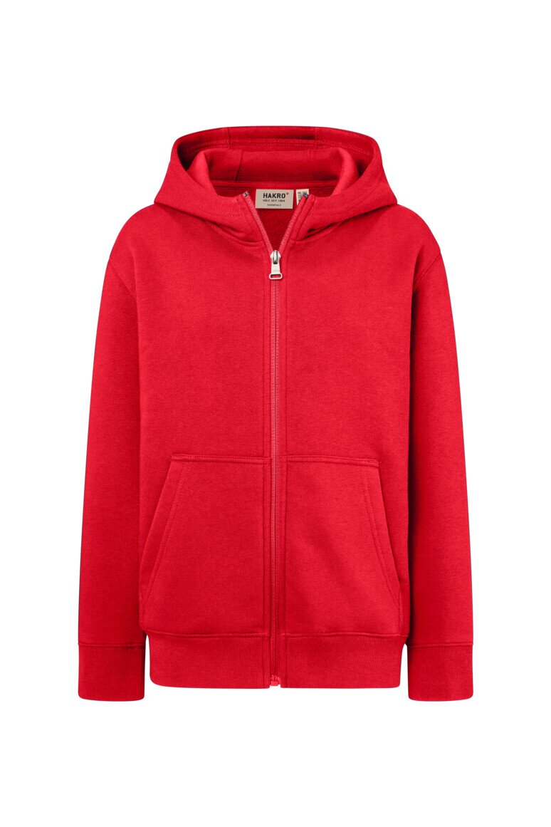 HAKRO Kinder Kapuzen-Sweatjacke Bio-Baumwolle NO. 565
