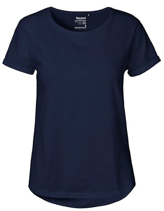 Ladies` Roll Up Sleeve T-Shirt