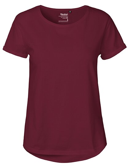 Ladies` Roll Up Sleeve T-Shirt