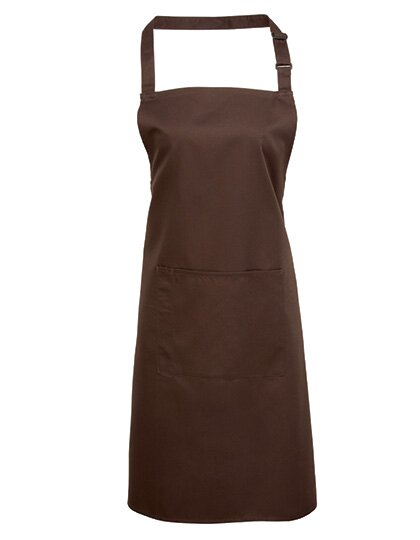 Colours Collection Bib Apron with Pocket