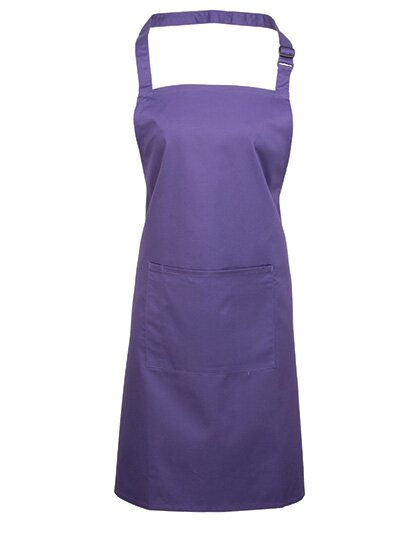 Colours Collection Bib Apron with Pocket