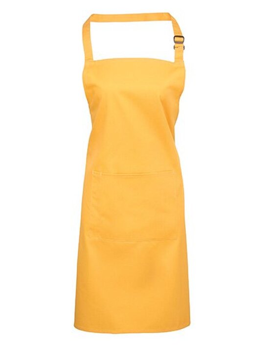 Colours Collection Bib Apron with Pocket