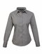 Ladies` Poplin Long Sleeve Blouse