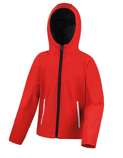Youth Hooded Soft Shell Jacket
