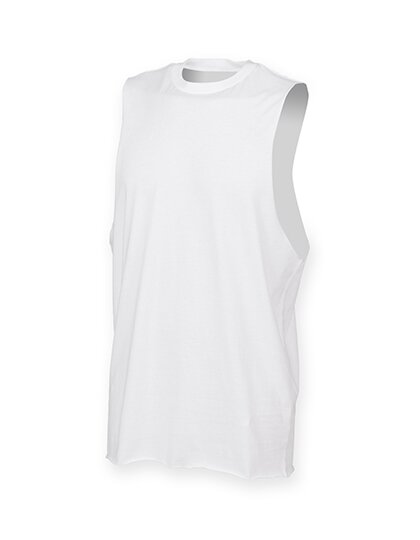 Men`s High Neck Slash Armhole Vest