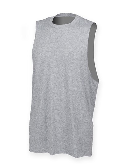 Men`s High Neck Slash Armhole Vest