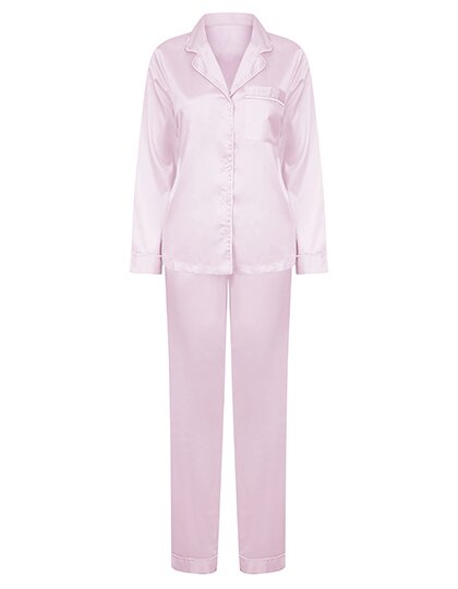 Ladies Satin Long Pyjamas