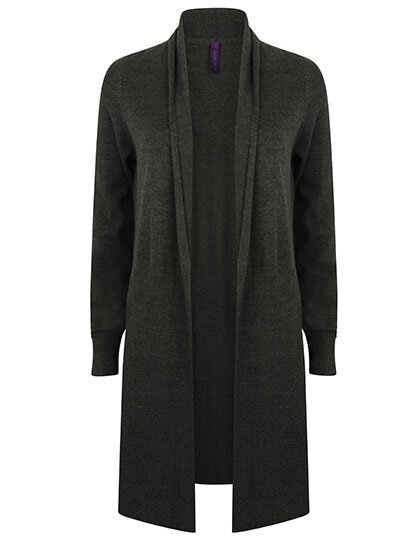 Ladies` Longline Open Cardigan