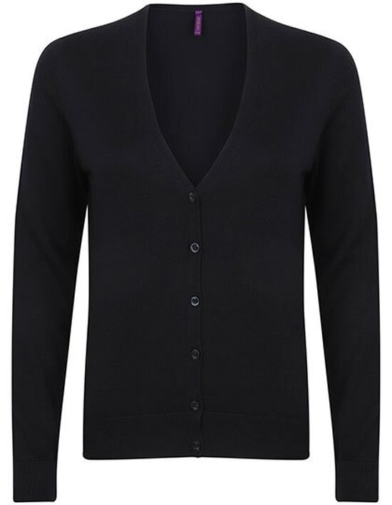 Ladies` Lightweight V-Neck Short Cardigan