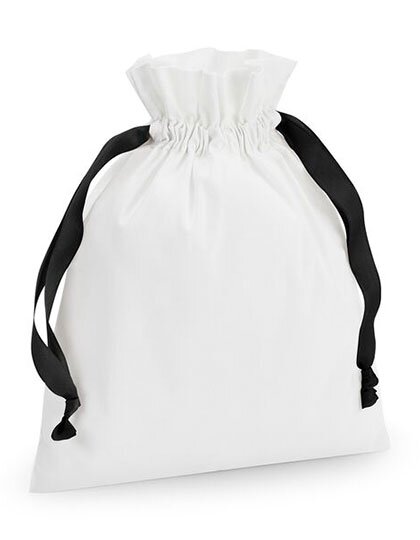 WM121 Cotton Gift Bag with Ribbon Drawstring