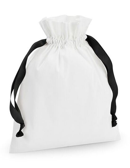 WM121 Cotton Gift Bag with Ribbon Drawstring