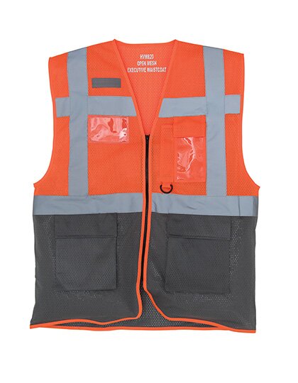 Hi Vis Top Cool Recycled Open Mesh Executive Waistcoat