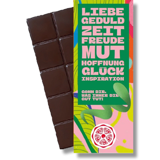 Sweet Greets Schokolade 50% "...gönn Dir, was immer Dir gut tut!"
