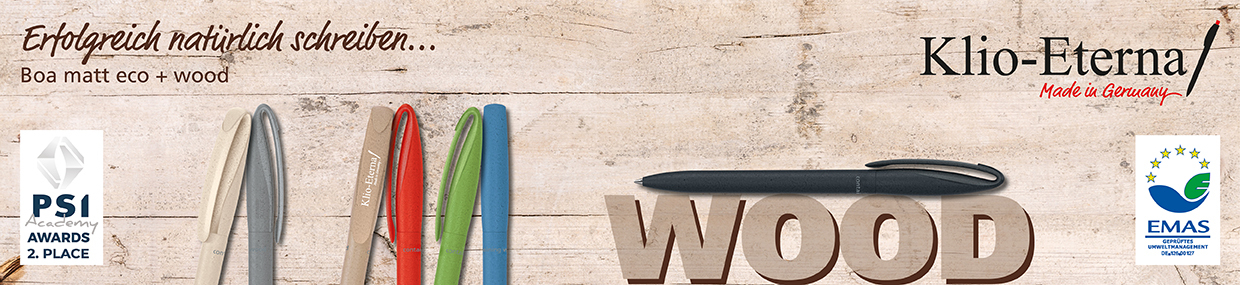 die6 werbeartikel klio kugelschreiber holz wood
